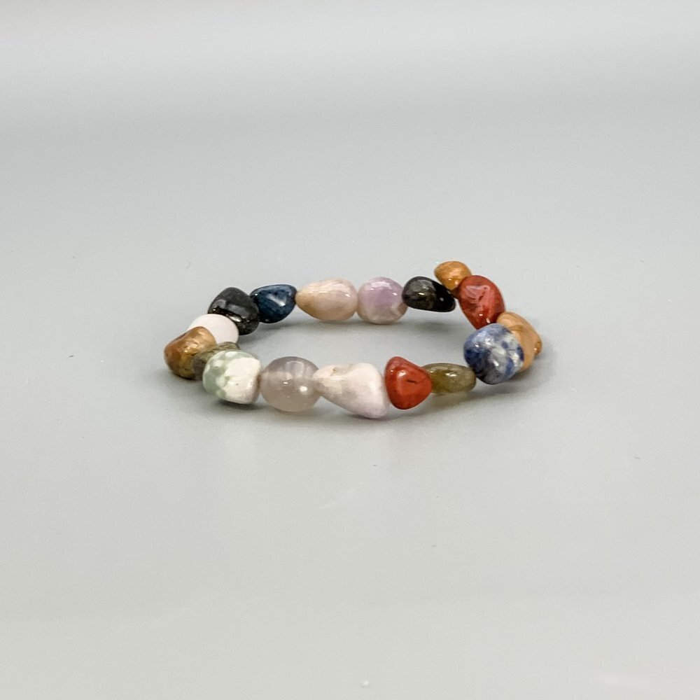 Chakra Bracelet, Multi-Colored, Polished Stones